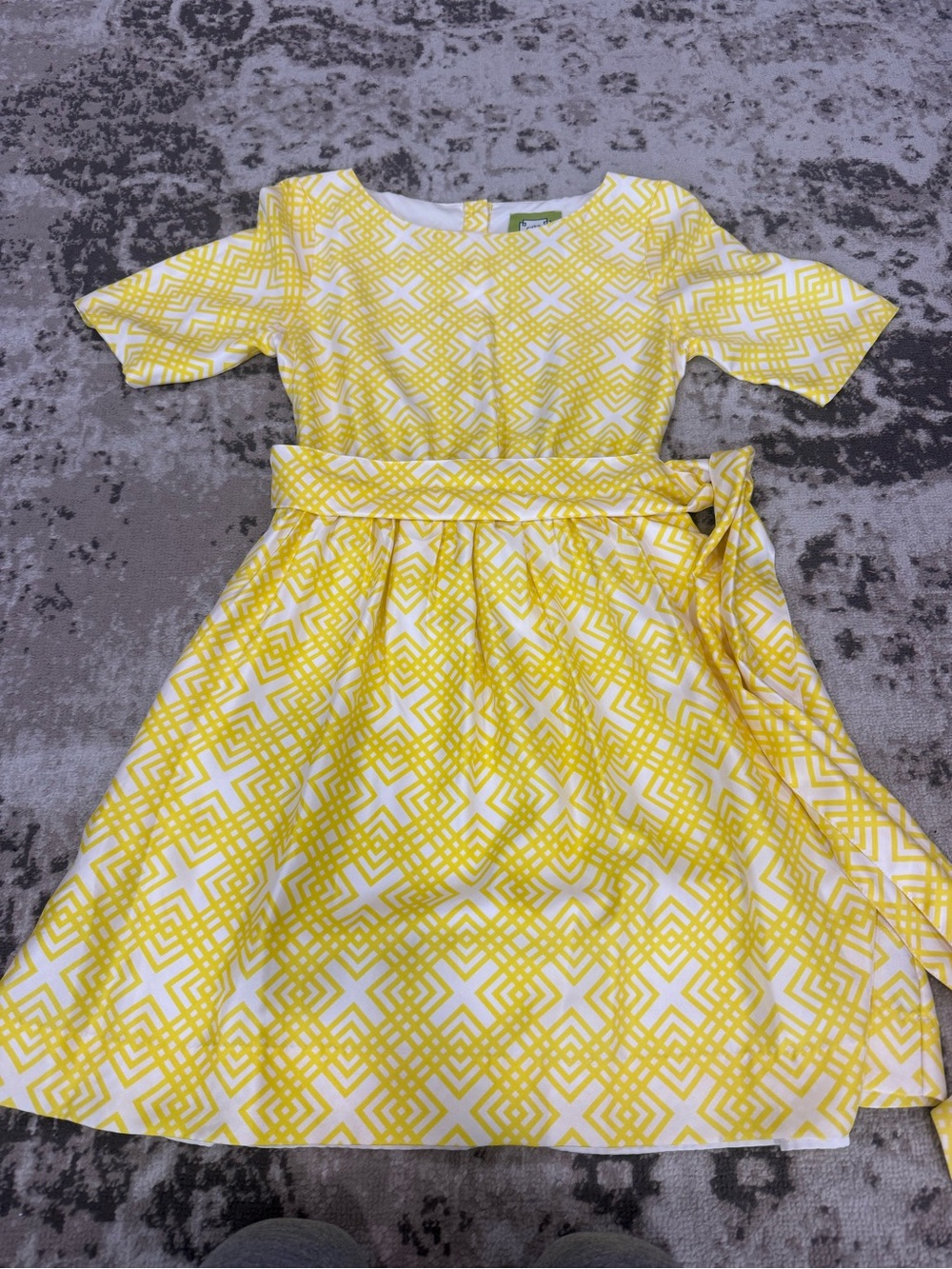 Elizabeth McKay Patterned Belted Dress